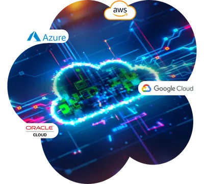 colocation-services-image Enterprise server racks in colocation facility